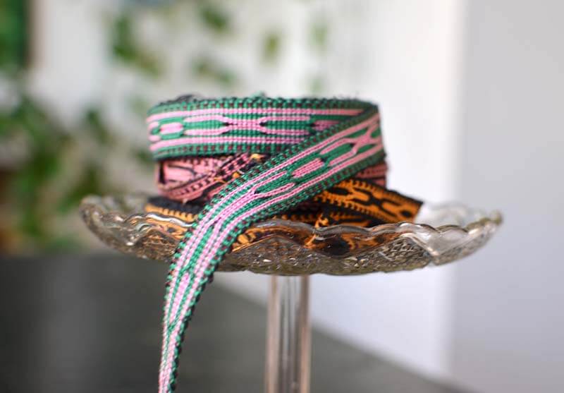 Uzbek handwoven jiyak trimming ribbon