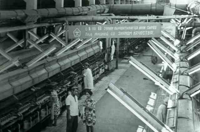 Soviet textile factory - inside