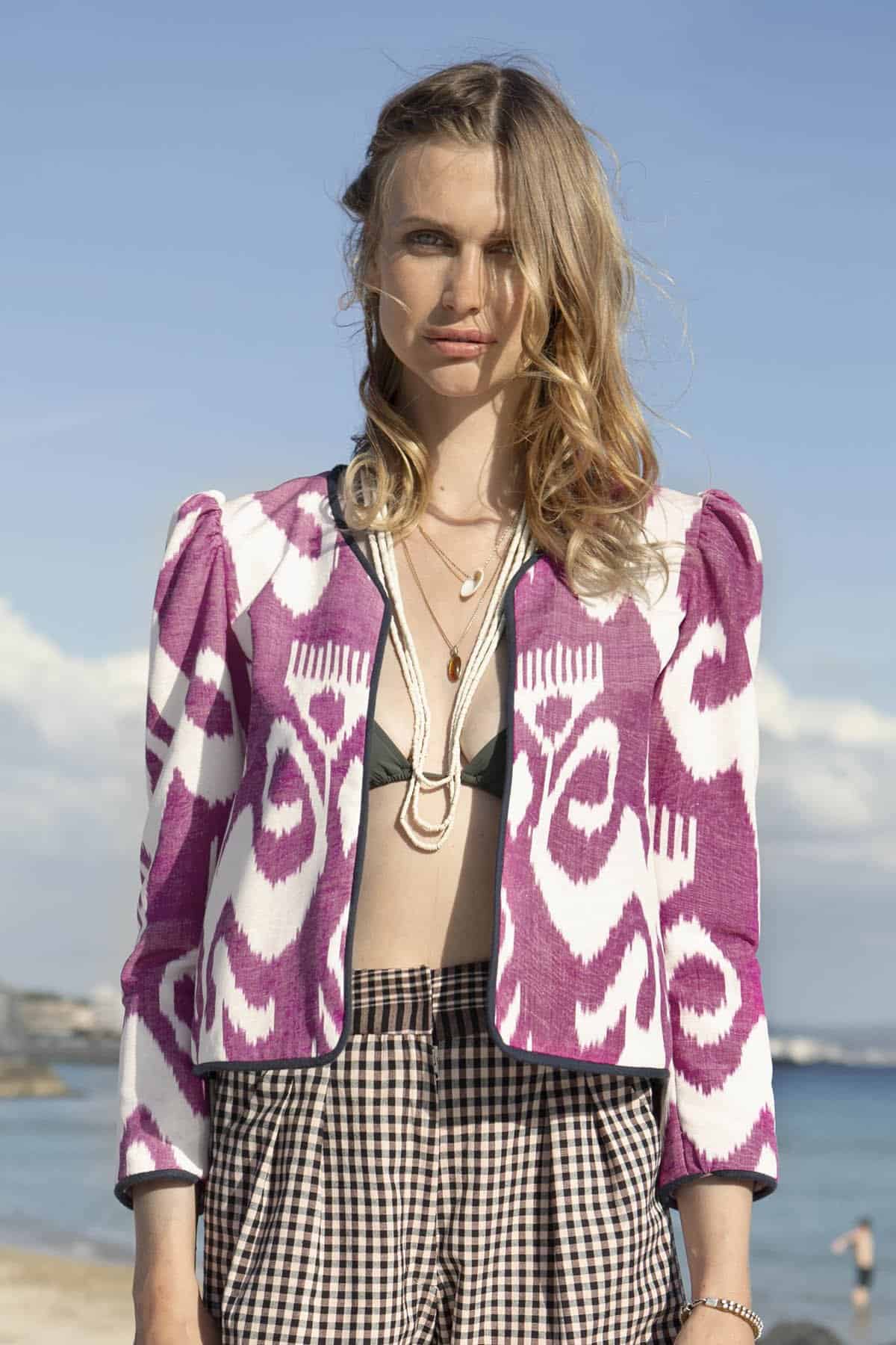 Sly fox moire ikat jacket by Alex of Bohemia