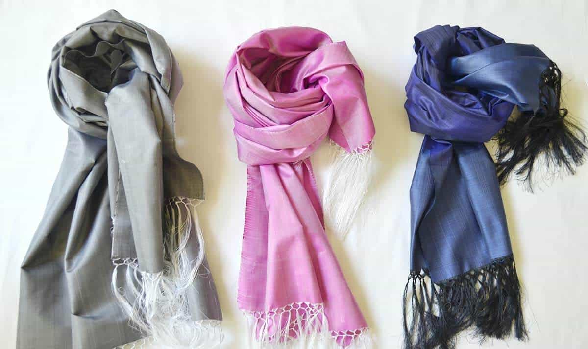 Solid color silk scarves and why you need one for a clean and chic