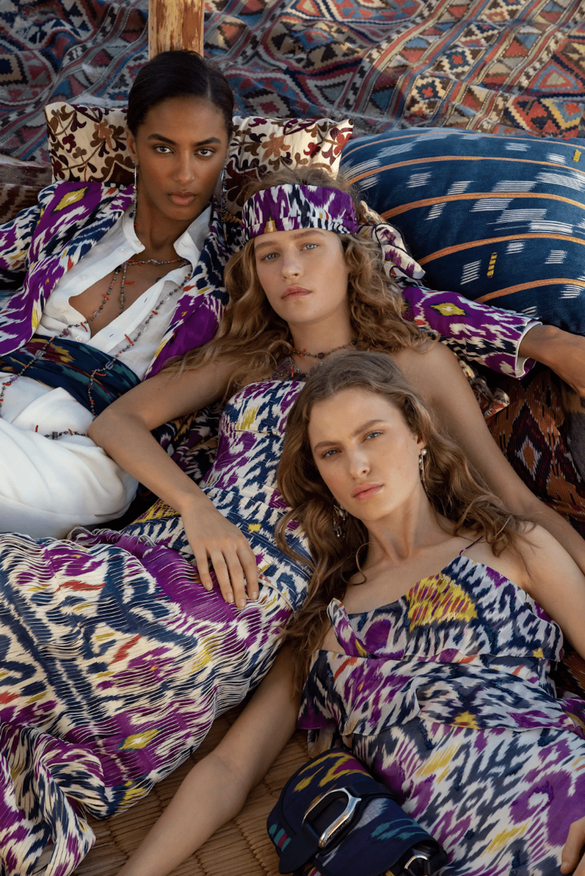 Ikat patterns in Ralph Lauren 2022 Resort collection - Uzbek Alive